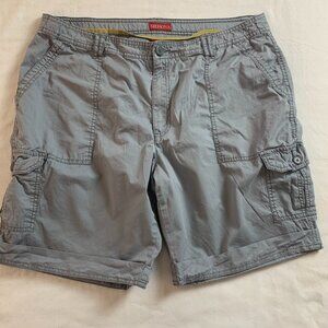 Women's Merona Gray Carpenter Style Shorts, Size 18